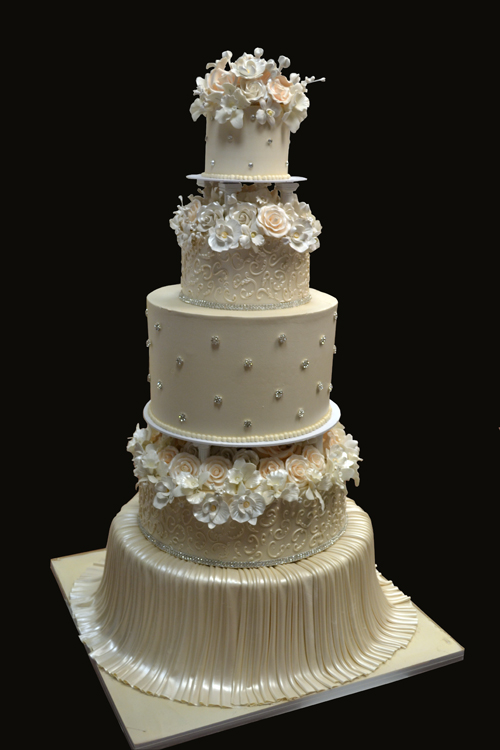 Floating Tiers Wedding Cake