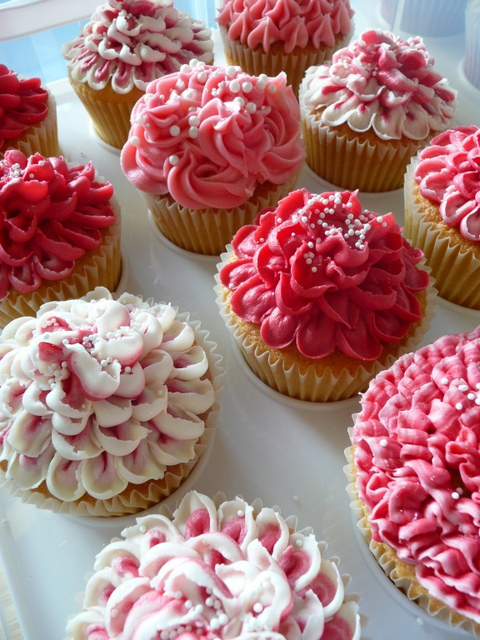 Food Flower Cupcakes