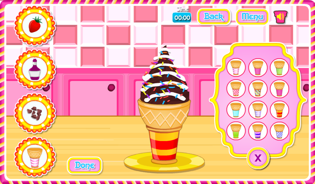 Game Cooking Ice Cream Cone Cupcake Game Cooking Ice Cream Cone Cupcake