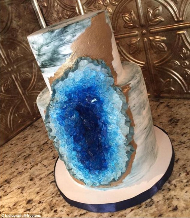Geode Crystal Wedding Cake