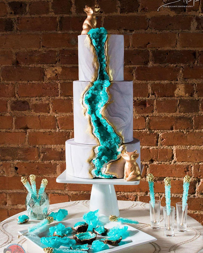 Geode Wedding Cakes