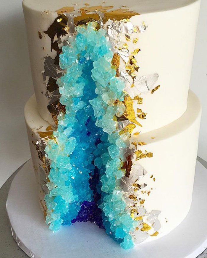 Geode Wedding Cakes