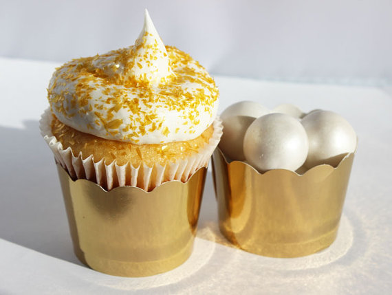 Gold Cupcake Wrappers