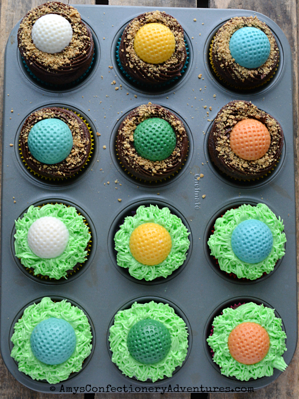 Golf Ball Cupcakes