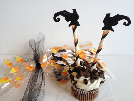 5 Photos of Glitter Halloween Cupcakes