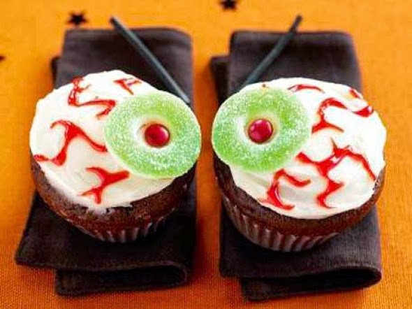 Halloween Eyeball Cupcake Ideas