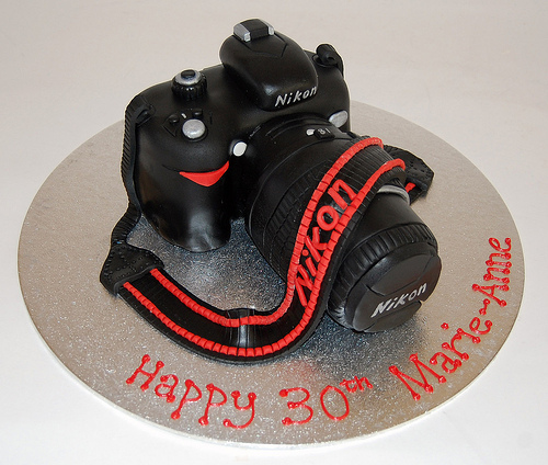 Happy Birthday Camera Cake