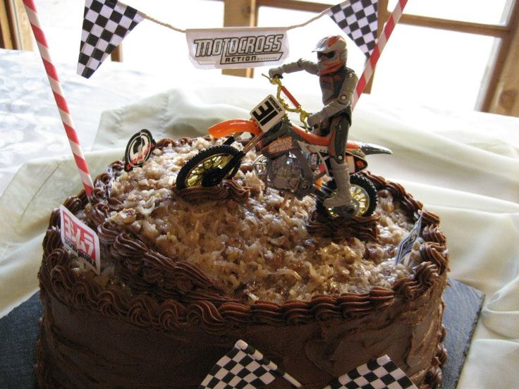 Happy Birthday Motocross Cake