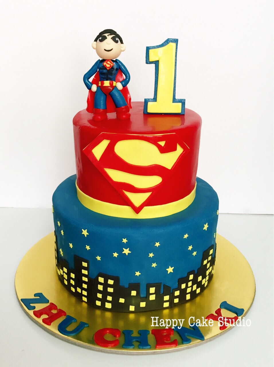 Happy Birthday Superman Cake