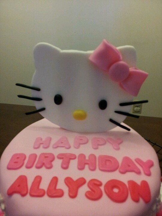 Hello Kitty Fondant Cake