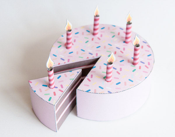 How to Make a 3D Birthday Cake Out of Paper