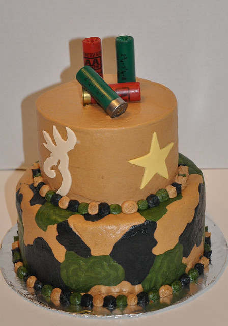 Hunting Camo Birthday Cake Hunting Camo Birthday Cake