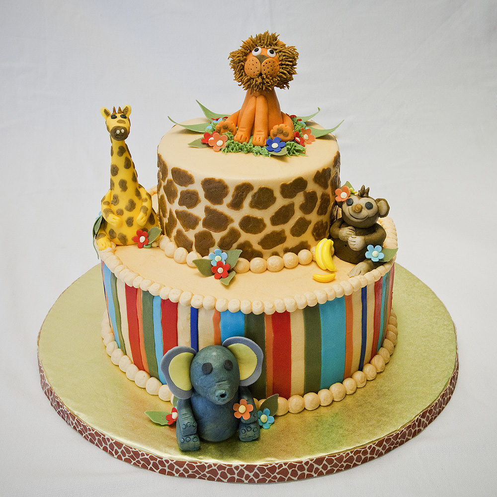 Jungle Theme Baby Shower Cake