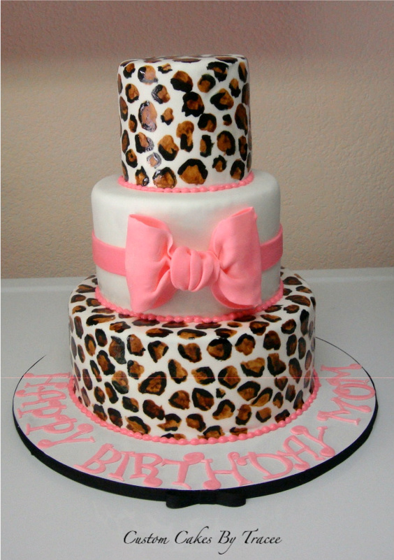 Leopard Print Birthday Cake Leopard Print Birthday Cake