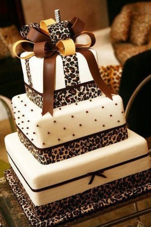 Leopard Print Cake