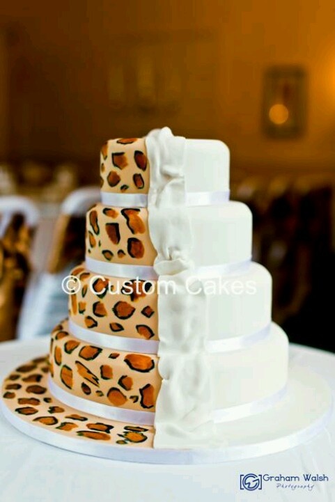 Leopard Wedding Cake