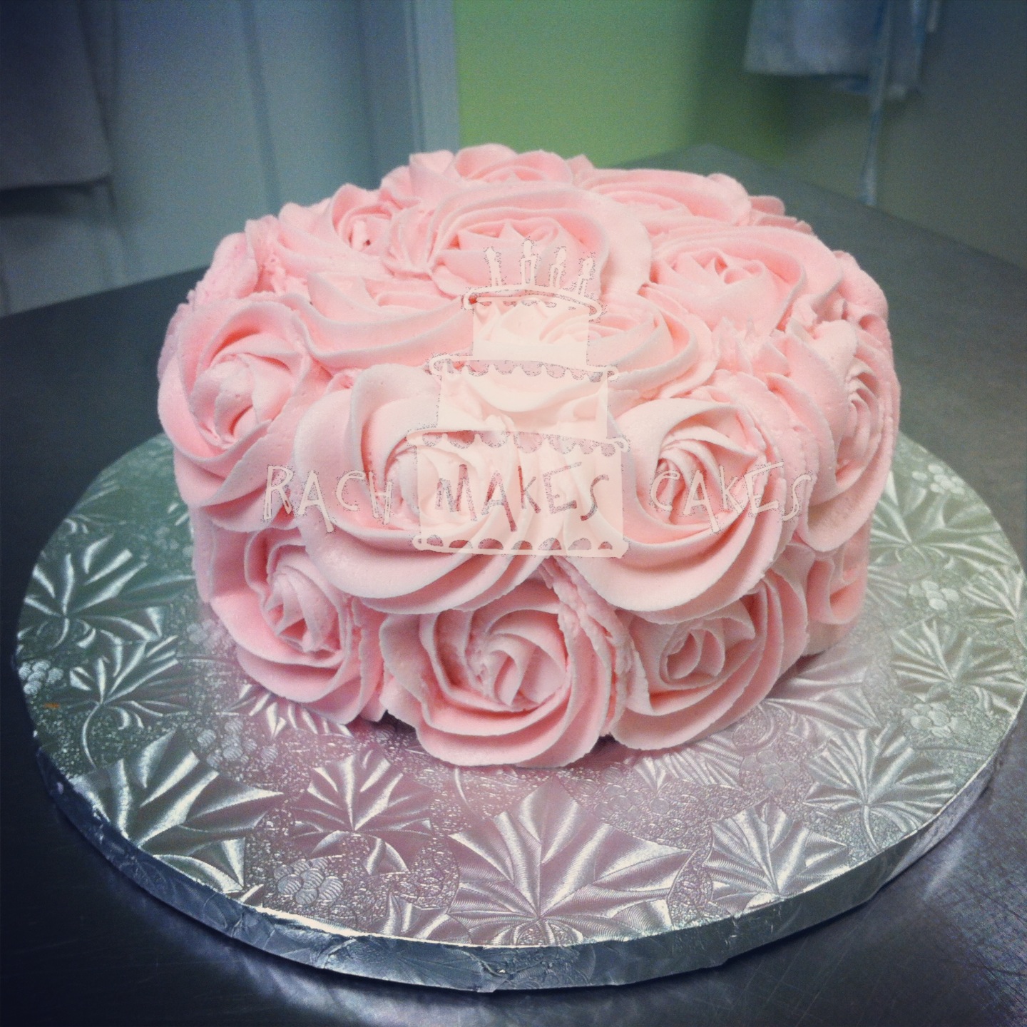 Light Pink Rose Smash Cakes