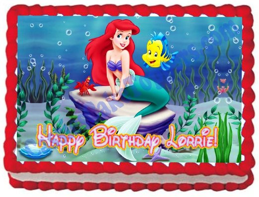 Little Mermaid Birthday Sheet Cakes