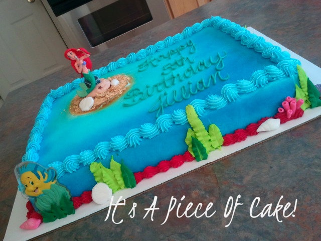 Little Mermaid Sheet Cake