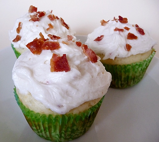 Maple Pancake Cupcake with Bacon Maple Pancake Cupcake with Bacon