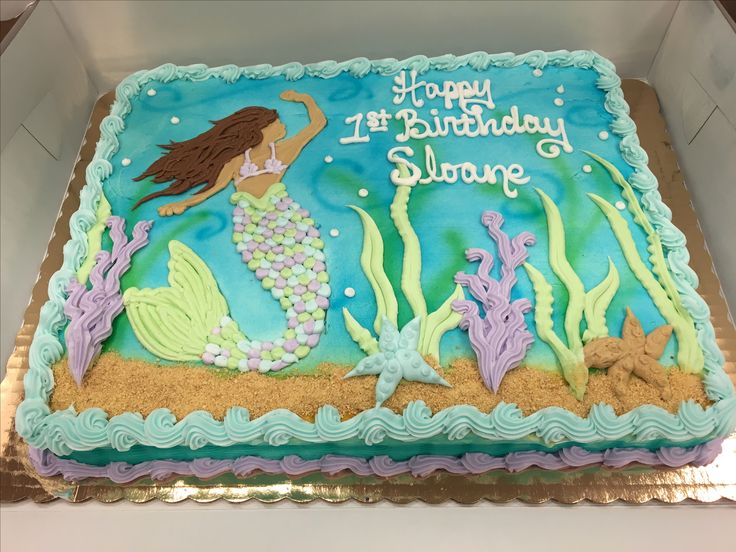 Mermaid Birthday Cake Mermaid Birthday Cake