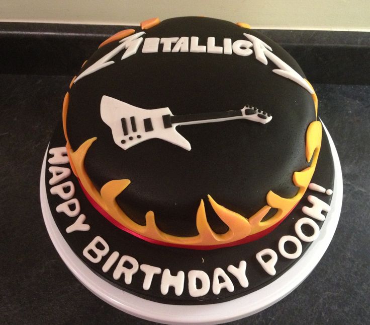 Metallica Themed Birthday Cake
