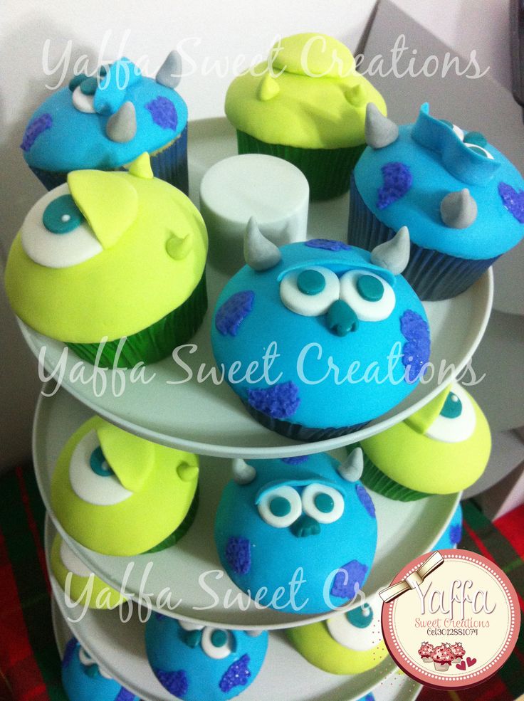Monsters Inc Cupcakes Monsters Inc Cupcakes