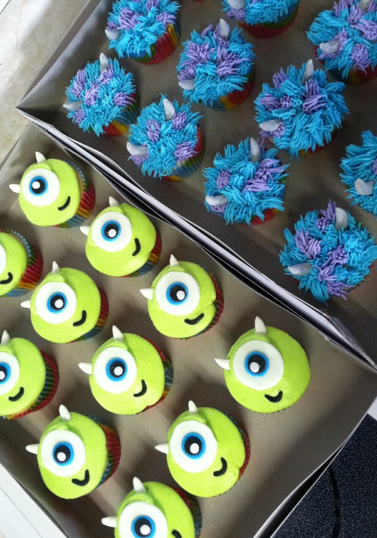 Monsters Inc Cupcakes Monsters Inc Cupcakes