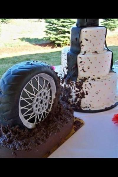 Motocross Wedding Cake