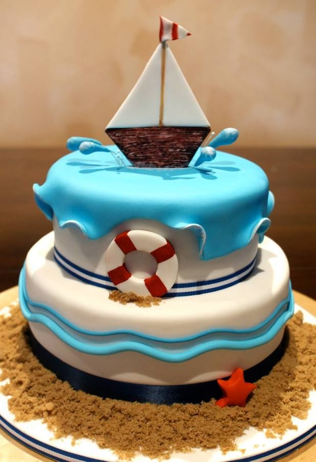 Nautical Birthday Cake Nautical Birthday Cake
