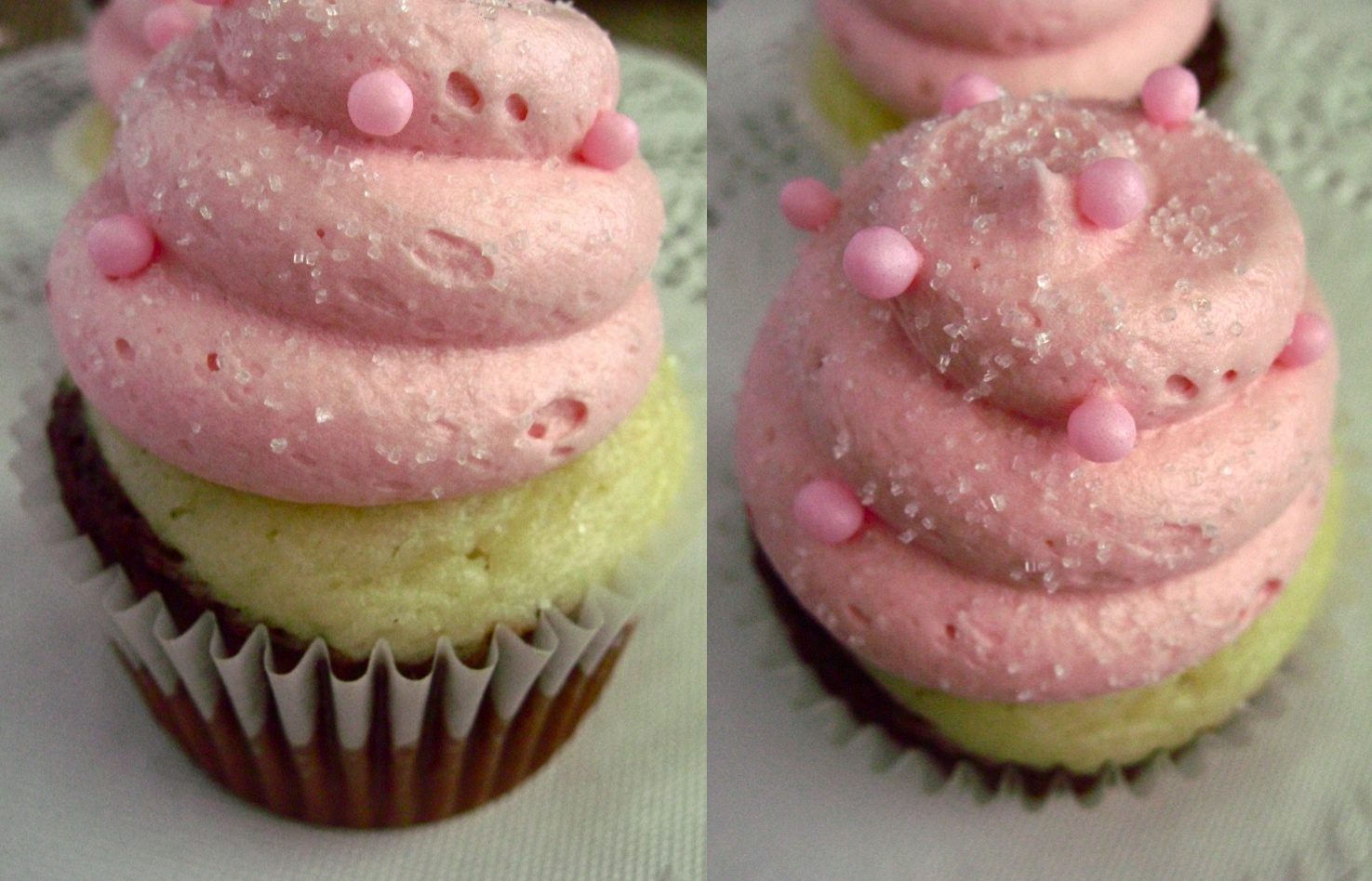 Neapolitan Raspberry Cupcakes Neapolitan Raspberry Cupcakes