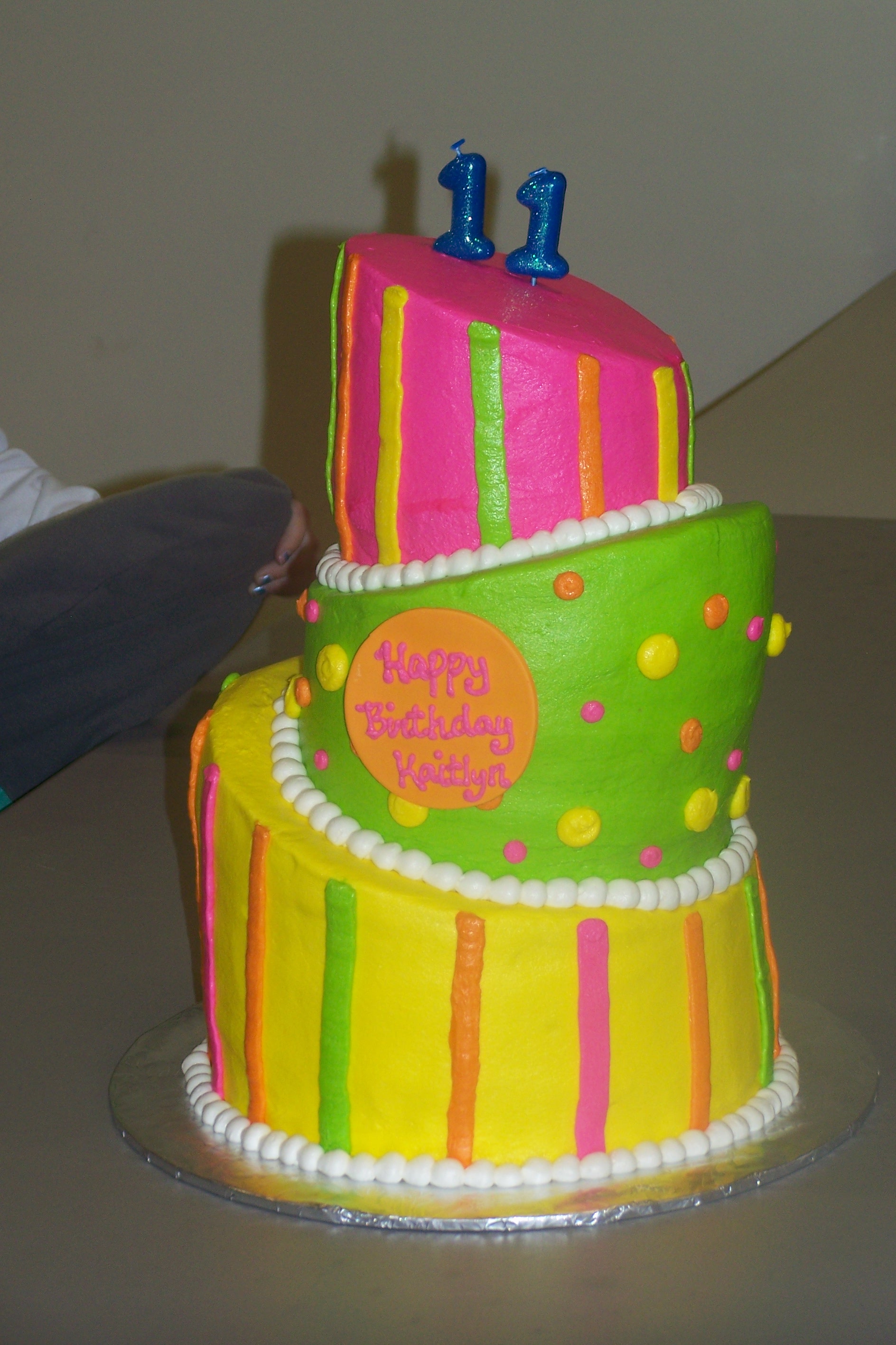 Neon Color Birthday Cakes