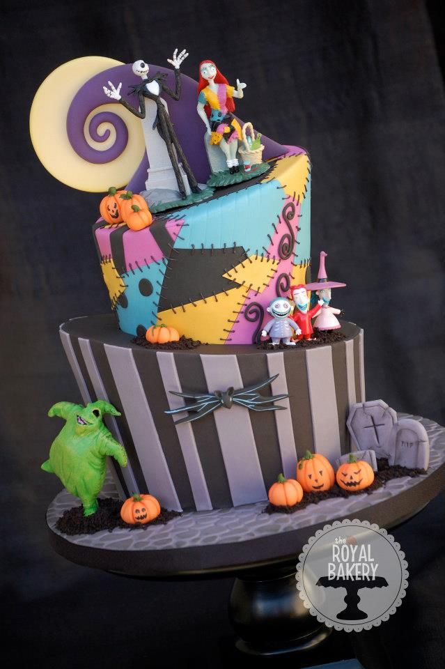 Nightmare Before Christmas Cake