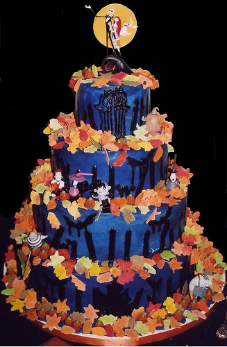 Nightmare Before Christmas Halloween Wedding Cake Nightmare Before Christmas Halloween Wedding Cake