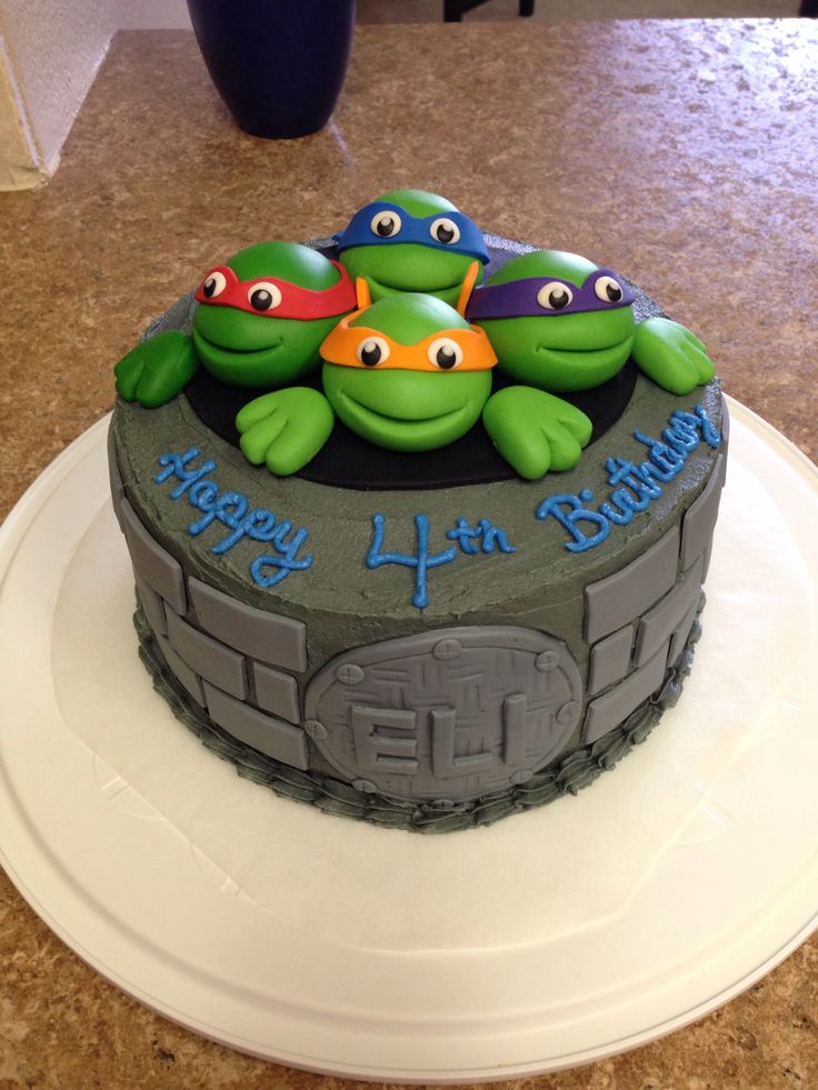 Ninja Turtle Birthday Cake Ideas