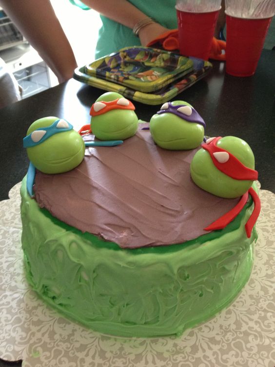 Ninja Turtle Ice Cream Cake