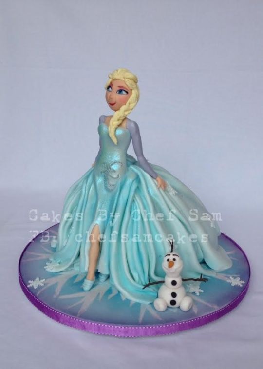 Olaf Cake Cupcake and Elsa