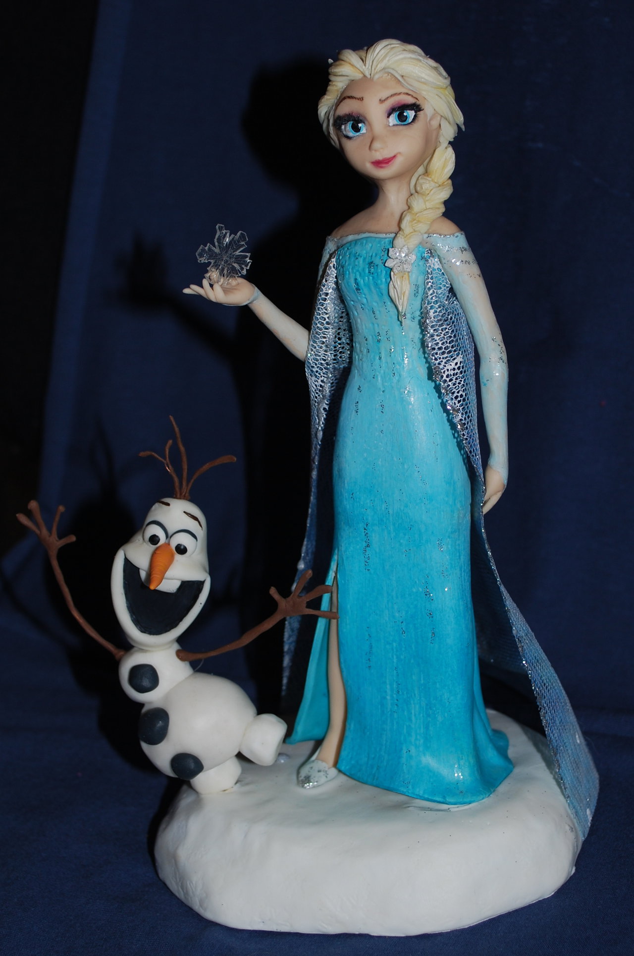 Olaf Cake Topper and Elsa
