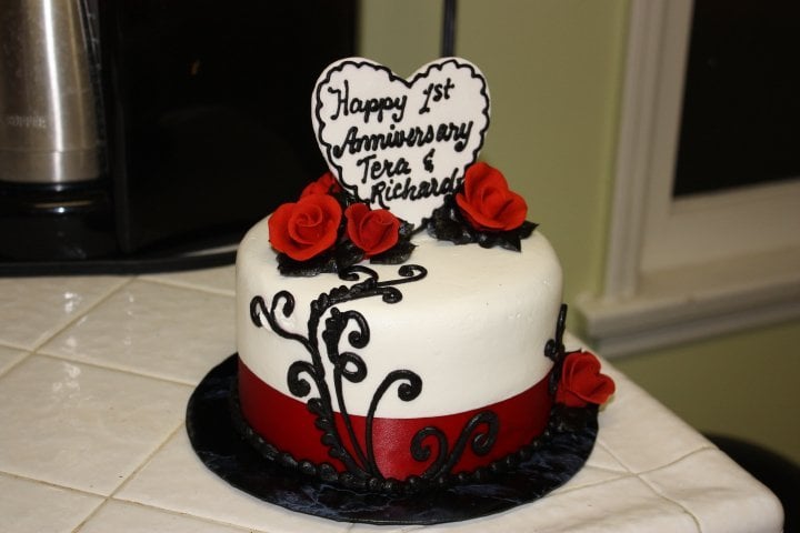 One Year Anniversary Cake