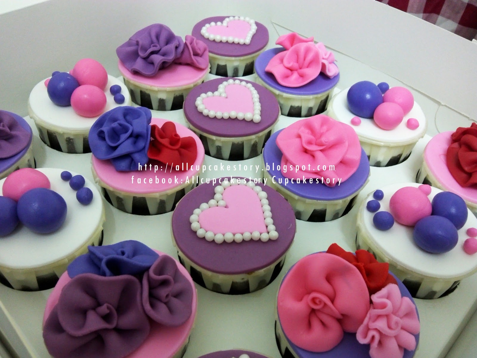 Pink and Purple Birthday Cupcakes