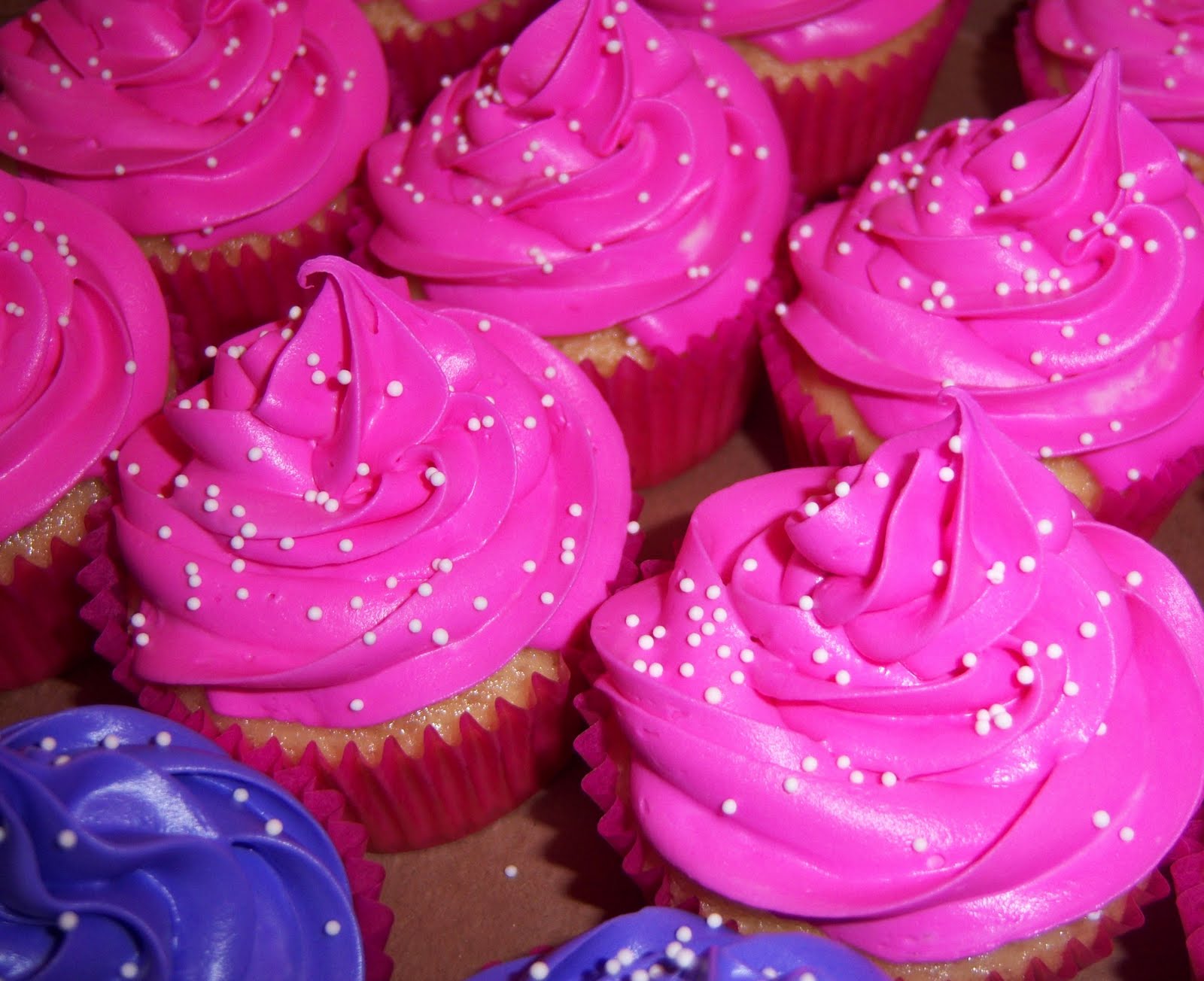 Pink and Purple Cupcakes Pink and Purple Cupcakes
