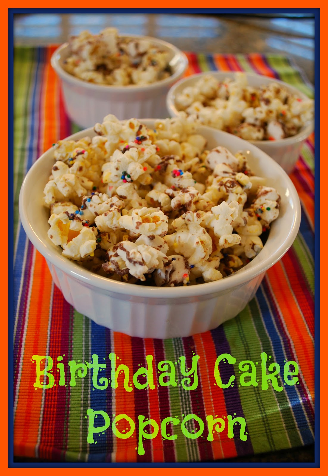 Popcorn Birthday Cake