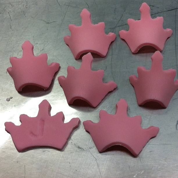 Princess Crown Fondant Cupcake Toppers