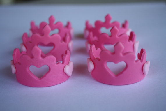 Princess Crown Fondant Cupcake Toppers