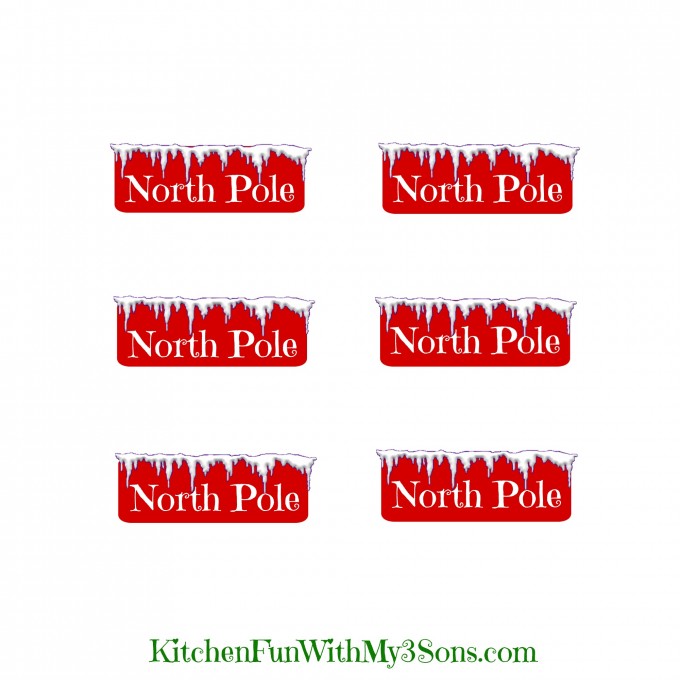 Printable North Pole Christmas