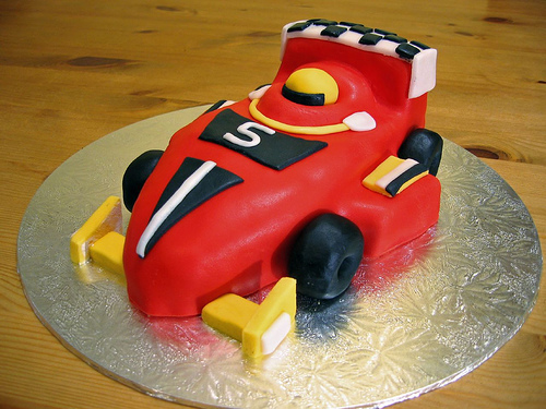 Racing Car Birthday Cake for Boys