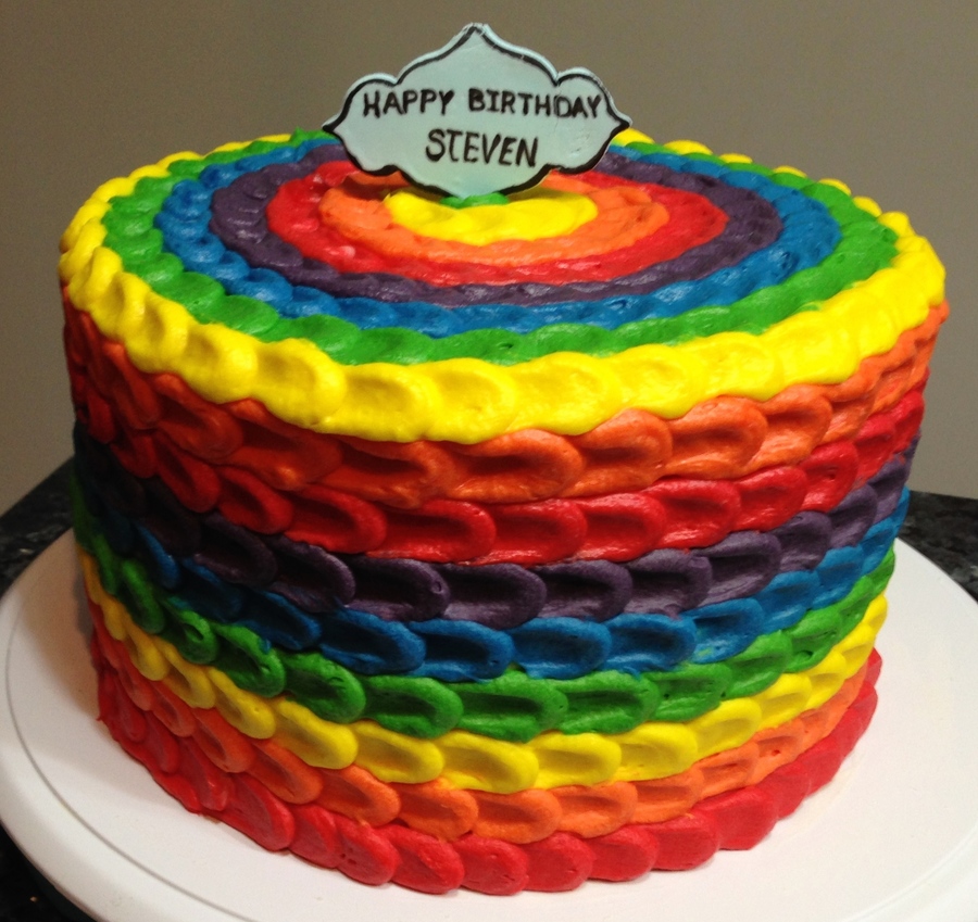 Rainbow Birthday Cake