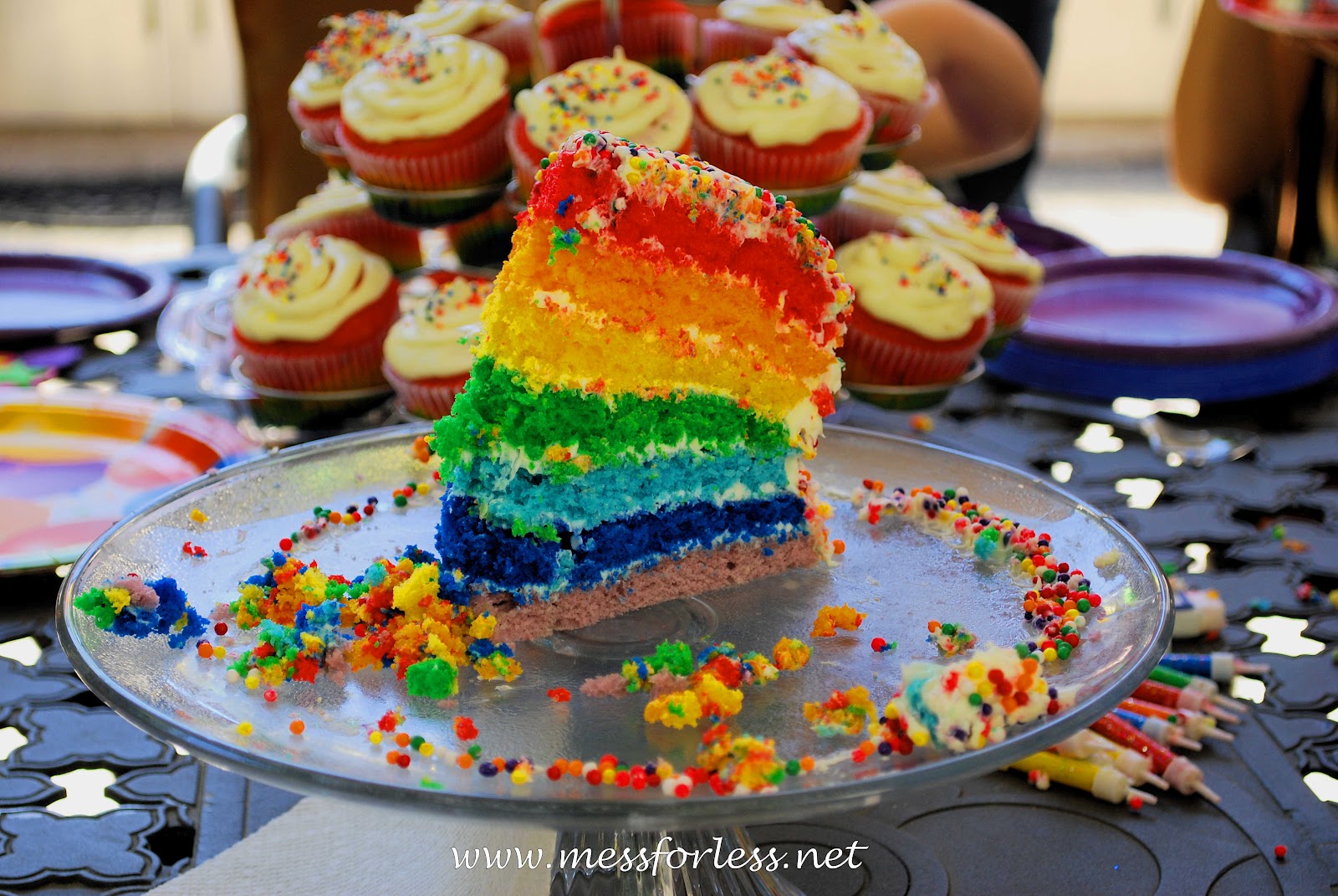 Rainbow Birthday Party Cake