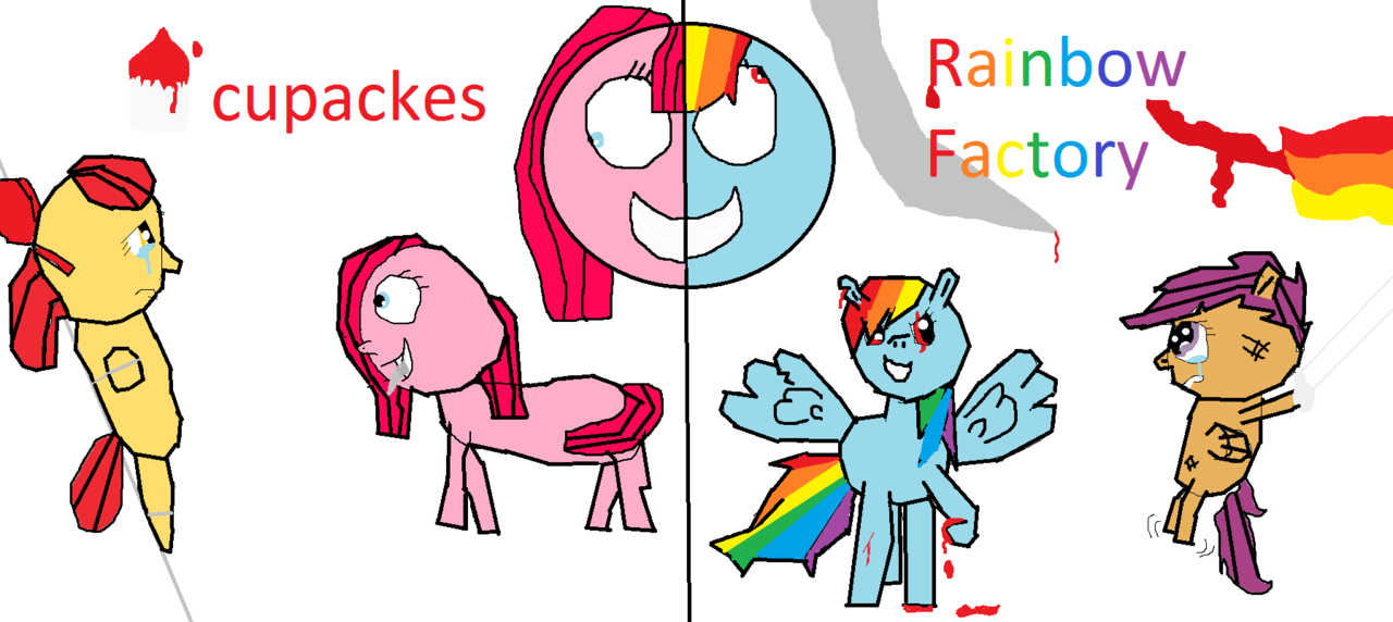 Rainbow Factory and Cupcakes