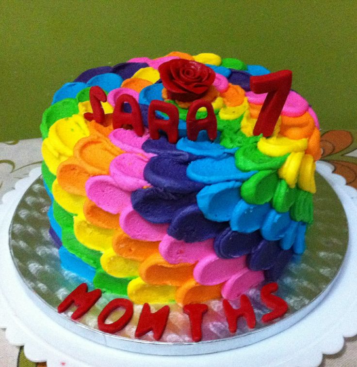 Rainbow Themed Cake Rainbow Themed Cake